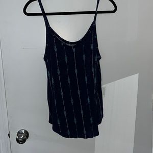 Spaghetti strap tank - blue, size medium